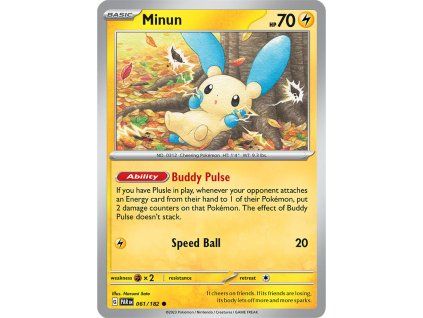 Pokémon Minun (PAR 061, NM)