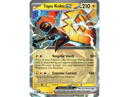 Pokemon Paradox Rift Tapu Koko EX 068