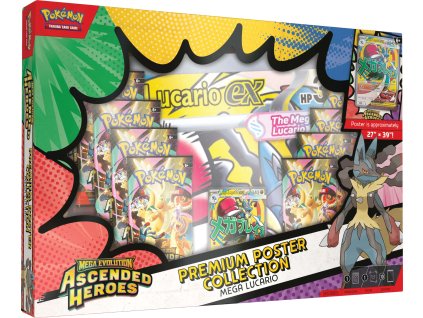 Pokémon TCG Ascended Heroes - Premium Poster Collection Mega Lucario ex