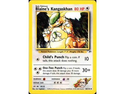 Pokémon Blaine's Kangaskhan (GH 36)
