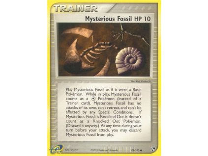 Pokémon Mysterious Fossil (SS 91)