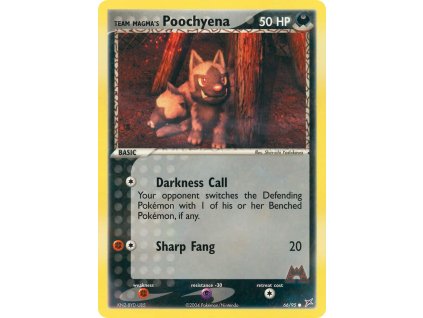 Pokémon Team Magma's Poochyena (MA 66)