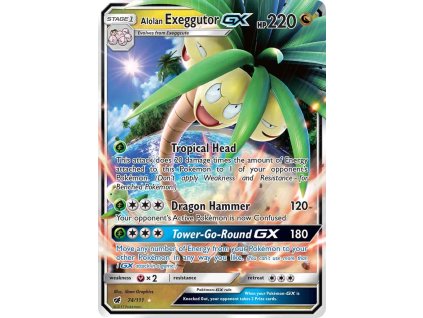 Pokémon Alolan Exeggutor GX (CIN 74)