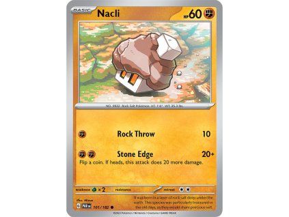Pokémon Nacli (PAR 101, NM)