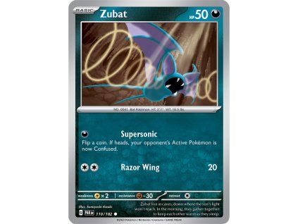 Pokémon Zubat (PAR 110, NM)