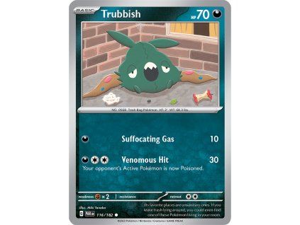 Pokémon Trubbish (PAR 116, NM)