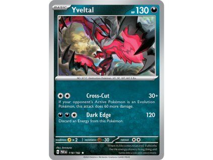 Pokémon Yveltal (PAR 118, NM)