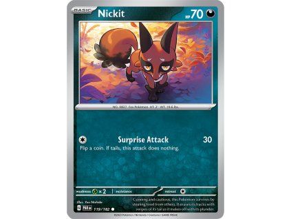 Pokémon Nickit (PAR 119, NM)