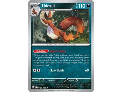 Pokémon Thievul (PAR 120, NM)