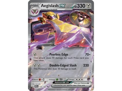 Pokémon Paradox Rift Aegislash ex 135
