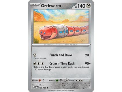 Pokémon Orthworm (PAR 138, NM)