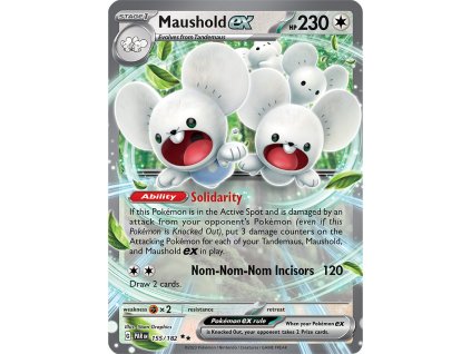 Pokémon Paradox Rift Maushold ex 155
