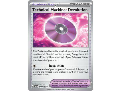 Pokémon Technical Machine: Devolution (PAR 177, NM)