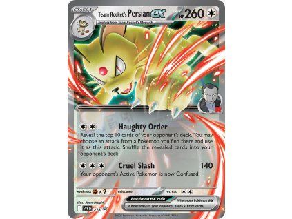 Pokémon Team Rocket's Persian ex (SVP 218)