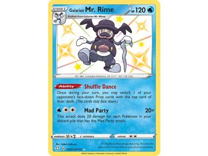Pokémon Galarian Mr. Rime (SHF SV21)