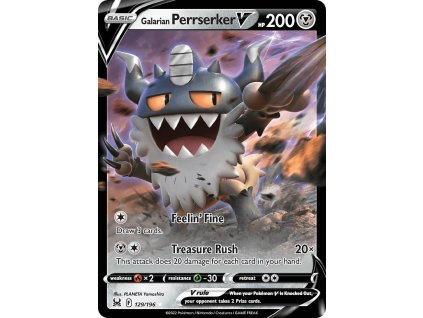 Pokemon Lost Origin GalarianPerrserkerV 129