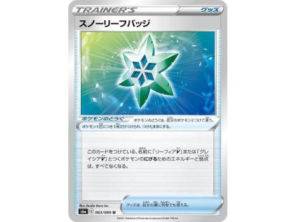 Pokémon Snow Leaf Badge (s6a 064, GD)