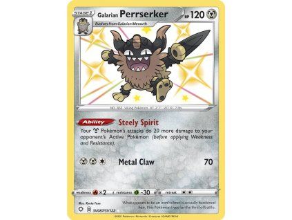 Pokémon Galarian Perrserker (SHF SV87)