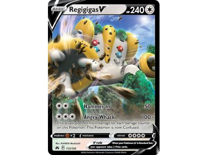 Pokémon Regigigas V CRZ 113