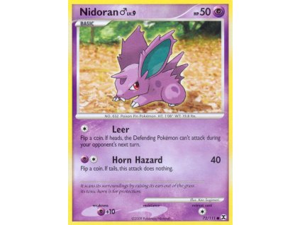 Pokémon Nidoran [M] Lv.9 RR 72