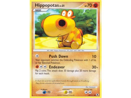 Pokémon Hippopotas Lv.31 RR 64