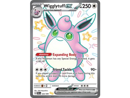 Pokémon Wigglytuff ex (PAF 222)