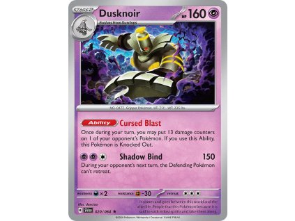 Pokémon Dusknoir (SFA 020)