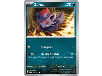 Pokémon Zorua (SFA 031) (Kondice Near Mint, Verze Reverse holo)