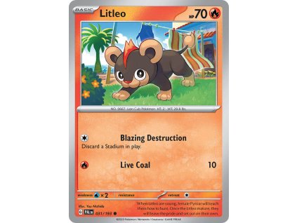 Pokémon Litleo (PAL 031)