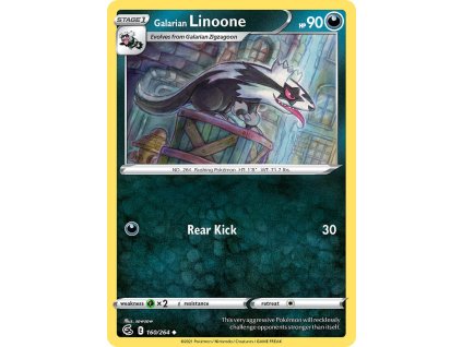 Pokémon Galarian Linoone (FST 160)