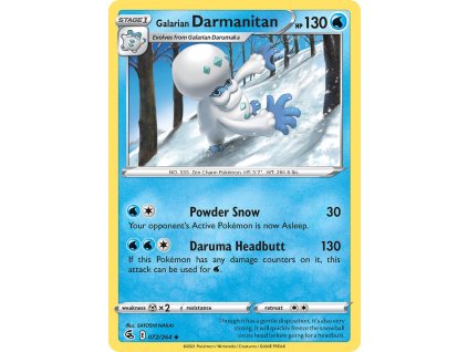 Pokémon Galarian Darmanitan (FST 072)