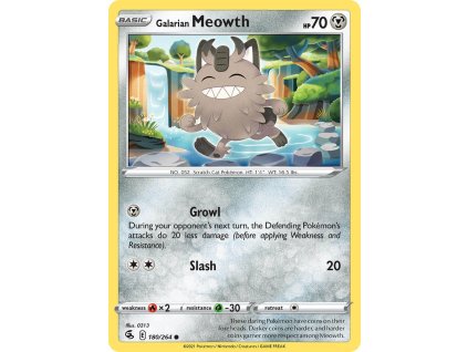 Pokémon Galarian Meowth (FST 180)