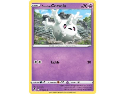 Pokémon Galarian Corsola (FST 117)
