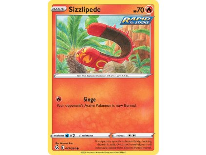 Pokémon Sizzlipede (FST 047)