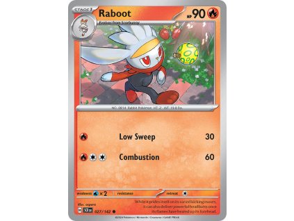 Pokémon Raboot (SCR 027)