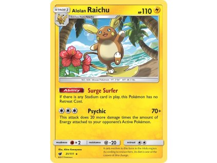 Pokémon Alolan Raichu (CIN 31)