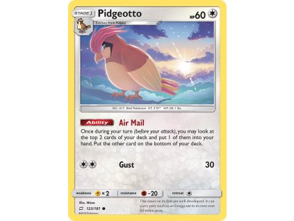 Pokémon Pidgeotto (TEU 123)
