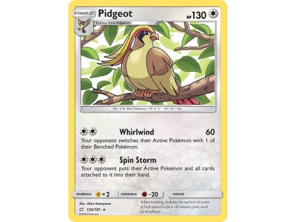 Pokémon Pidgeot (TEU 124)