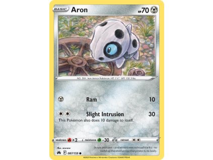 Pokémon Aron (CRZ 087)
