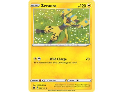 Pokémon Zeraora (CRZ 052)