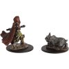 WizKids Painted Miniatures: Girl Ranger & Lynx zadní strana