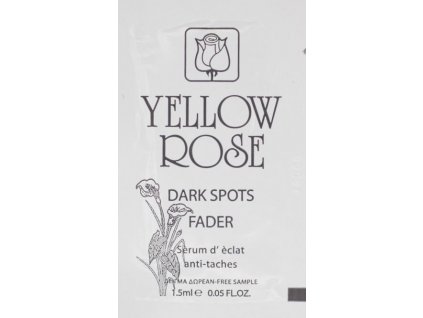 dark spots fader yellow rose charde vzorky