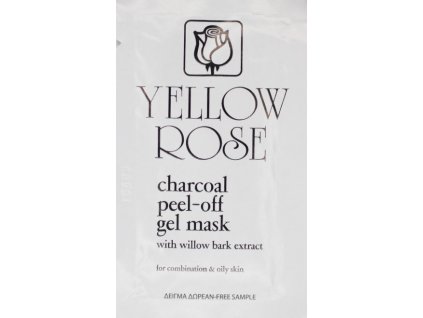 charcoal peel off gel maska yellow rose charde vzorek