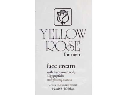 for men face cream yellow rose charde vzorek