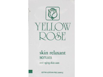 skin relaxant serum yellow rose vzorky
