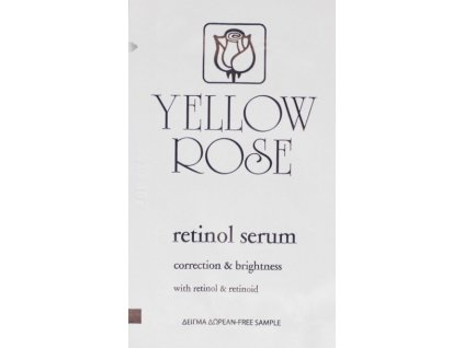 retinol serum yellow rose charde vzorek