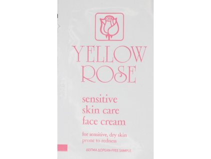 sensitive skin care face cream yellow rose charde vzorek charde