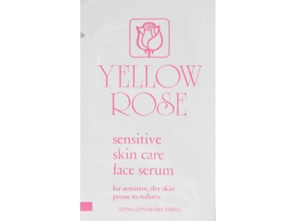 sensitive skin care face serum yellow rose charde vzorek charde