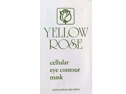 vzorek eye countour mask yellow rose charde