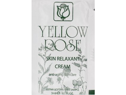 cream skin relaxant yellow rose charde vzorek